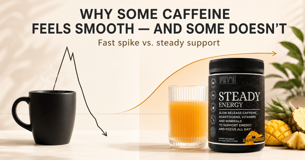 Why Slow-Release Caffeine Feels Different Than a Regular Energy Drink - FEYT Labs